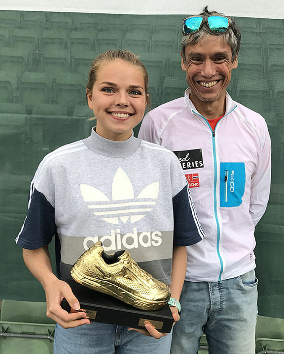 Tre løpere fikk tildelt Kondis' gullsko under Bislett Games gullsko_Stine_Wangberg_MR_IMG_2121.jpg