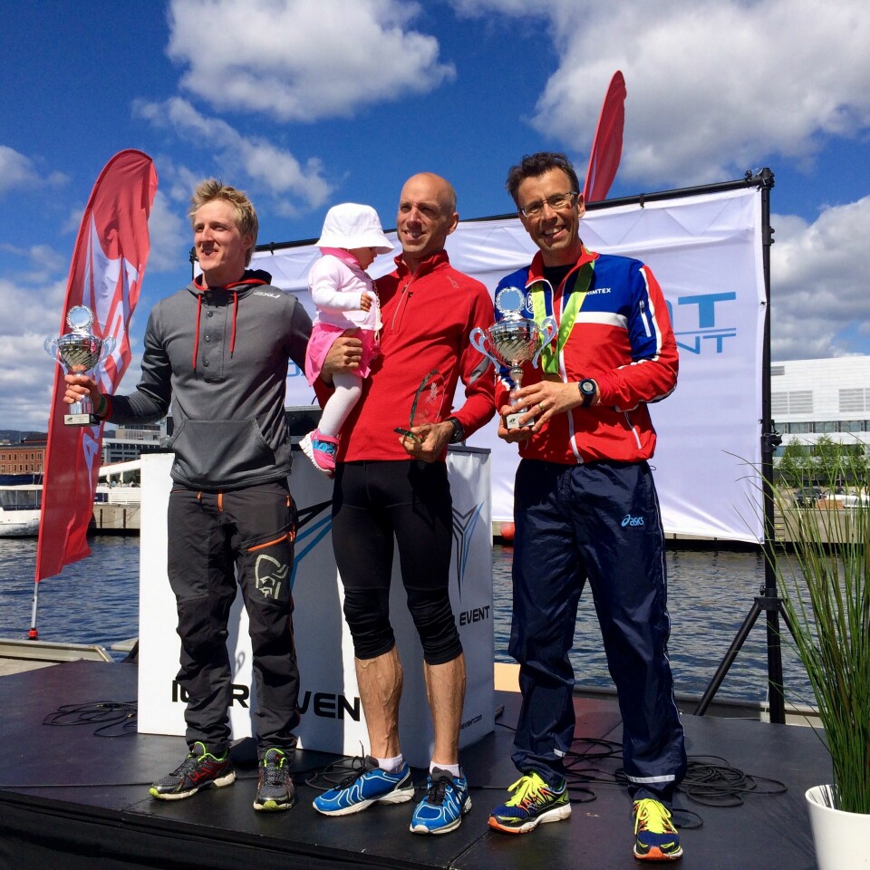 Emmanuel Gault og Mari Mauland vant EcotrailOslo Pallen_18km_herre_foto_Svein_Bakke_SK-Rye.JPG