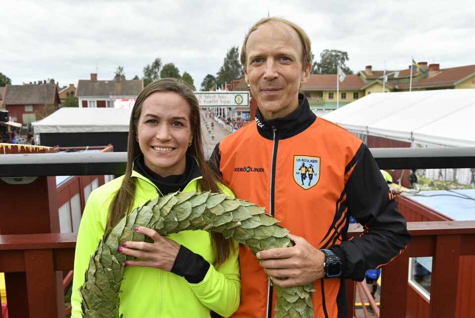 Hermansen på pallen og Brynthe nummer 8 i UltraVasan 90 km -Vinnare-0691.jpg