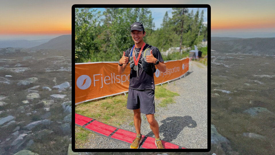 Lucas Moskau etter å ha vunnet den 93 km lange løypa i Blefjells Beste. (Foto: arrangøren) Lucas Moskau etter å ha vunnet den 93 km lange løypa i Blefjells Beste. (Foto: arrangøren)