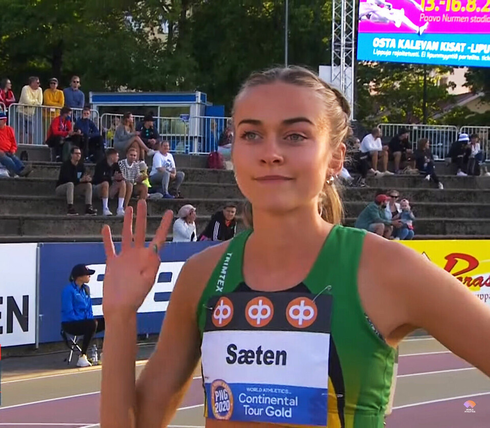 Solid 1500 m-pers av Amalie Sæthen i Paavo Nurmi Games i Finland Amaile_Saeten.jpg