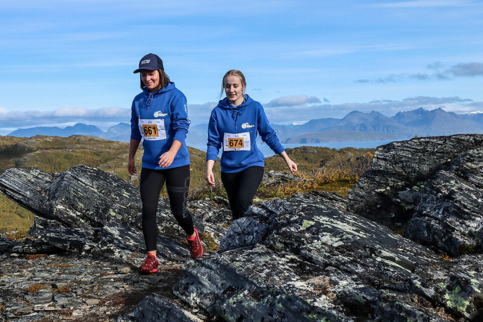Midtveis i løypa, på Lailafjellet. (Foto: Arrangøren) Midtveis i løypa, på Lailafjellet. (Foto: Arrangøren)