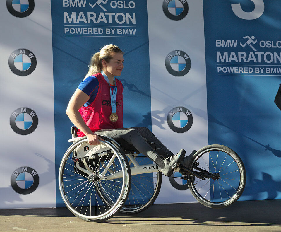 Lena Schrøder var raskest av alle i klassen for Racing Rullestol på 10 km. (Foto: Per Inge Østmoen) Lena Schrøder var raskest av alle i klassen for Racing Rullestol på 10 km. (Foto: Per Inge Østmoen)