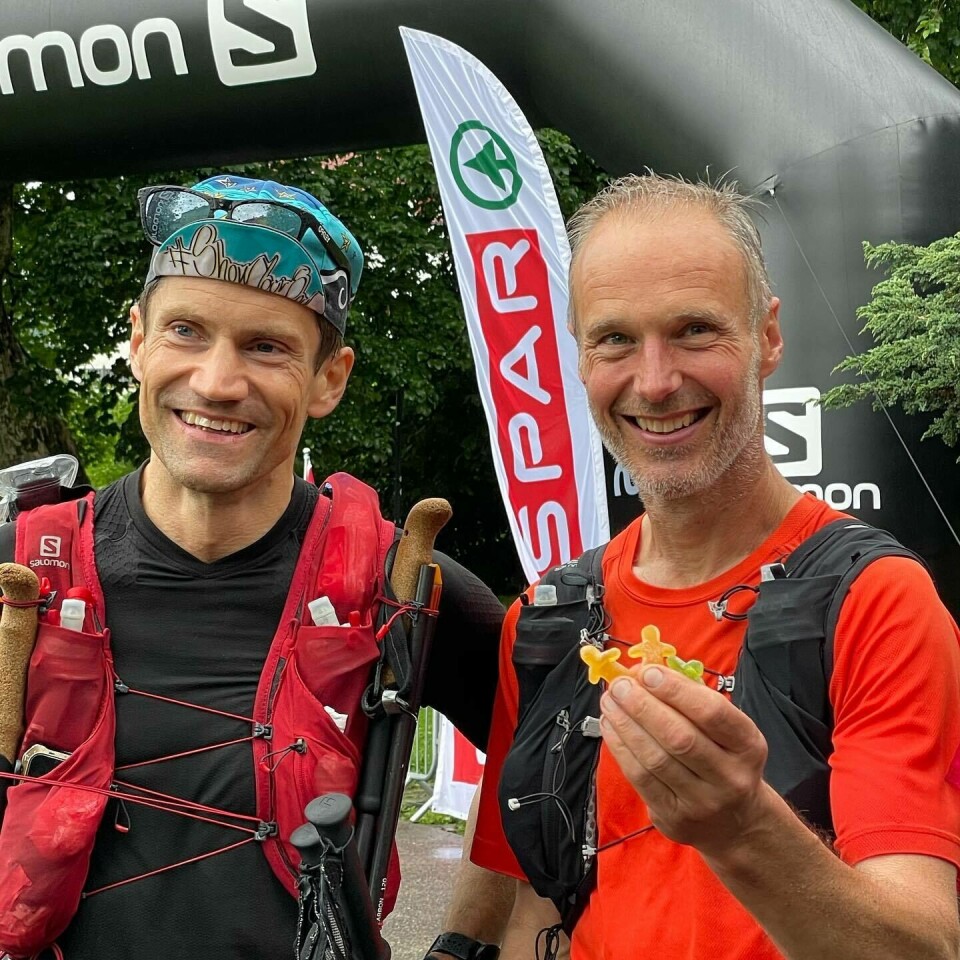 To nye kortere distanser (100+200 km) på Oslo Bergen Trail Samuel Fredrikson og Gunnar Næss mål seigmenn.jpg
