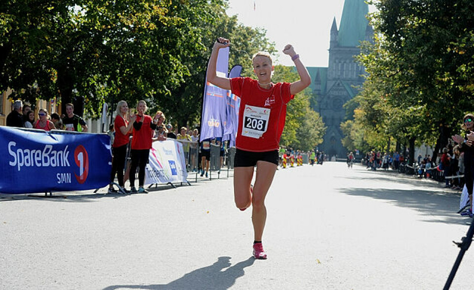 Strålende Trondheim Maraton med god deltakelse Maratonvinner_Maria_Venås_FJH_2685.jpg