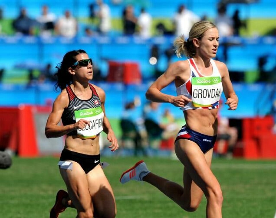 Karoline Bjerkeli Grøvdal er klar for 5000 m-finalen som går klokka 02.40 natt til søndag. (Foto: Mark Shearman) Karoline Bjerkeli Grøvdal er klar for 5000 m-finalen som går klokka 02.40 natt til søndag. (Foto: Mark Shearman)
