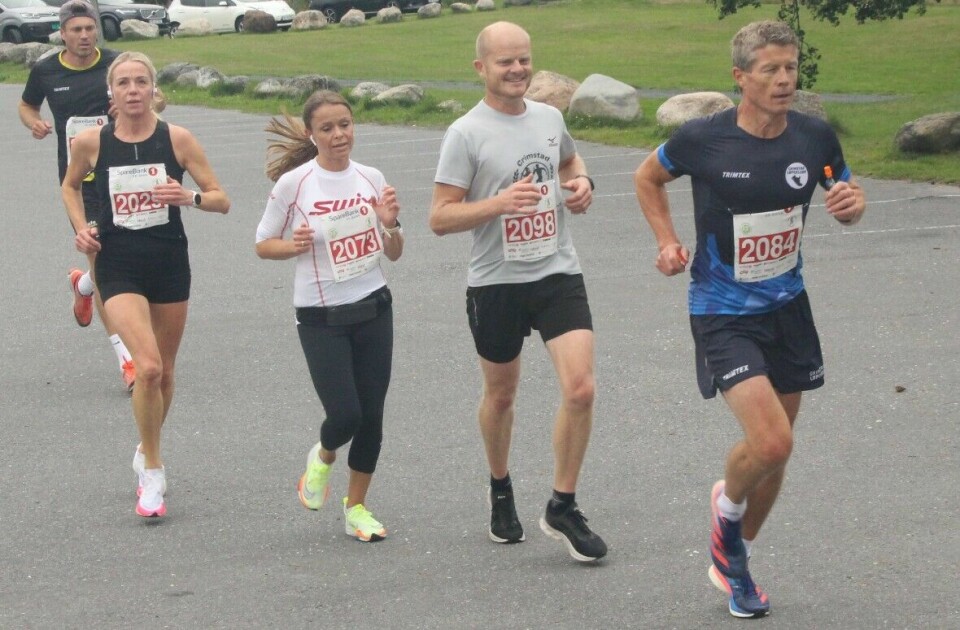 307 løpere fullførte Grimstad maratons tre distanser IMG_4723GauteKilenFoerVending.jpg