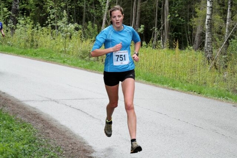 Eldbjørg Moxnes i ABIK-karusellens 3. løp 2015. (Foto: Olav Engen) Eldbjørg Moxnes i ABIK-karusellens 3. løp 2015. (Foto: Olav Engen)
