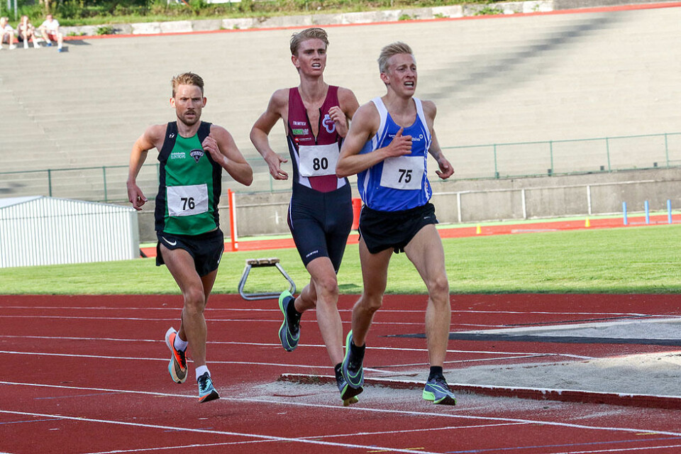 Gode løpstider da Marius Vedvik vant 3000 meter i Arne Risa Classic 3J6A0419.jpg