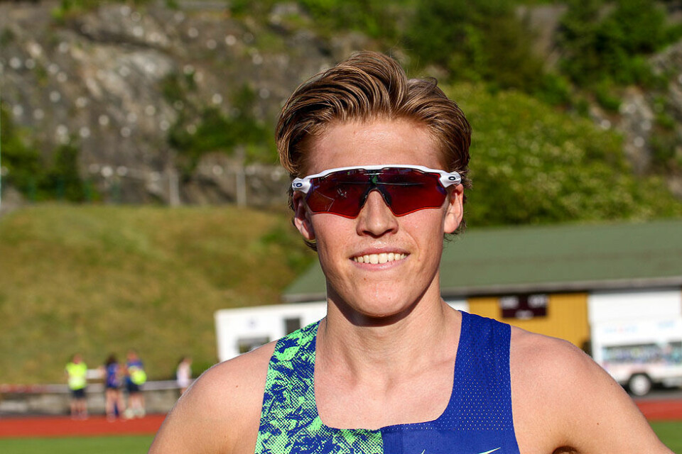 Gode løpstider da Marius Vedvik vant 3000 meter i Arne Risa Classic 3J6A0516.jpg