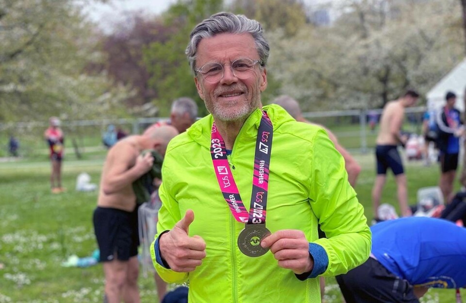 London Maraton 2023 gjennomført og medalje rundt halsen. Første steg på vei mot Chicago Marathon er tatt! (Foto: Privat) London Maraton 2023 gjennomført og medalje rundt halsen. Første steg på vei mot Chicago Marathon er tatt! (Foto: Privat)