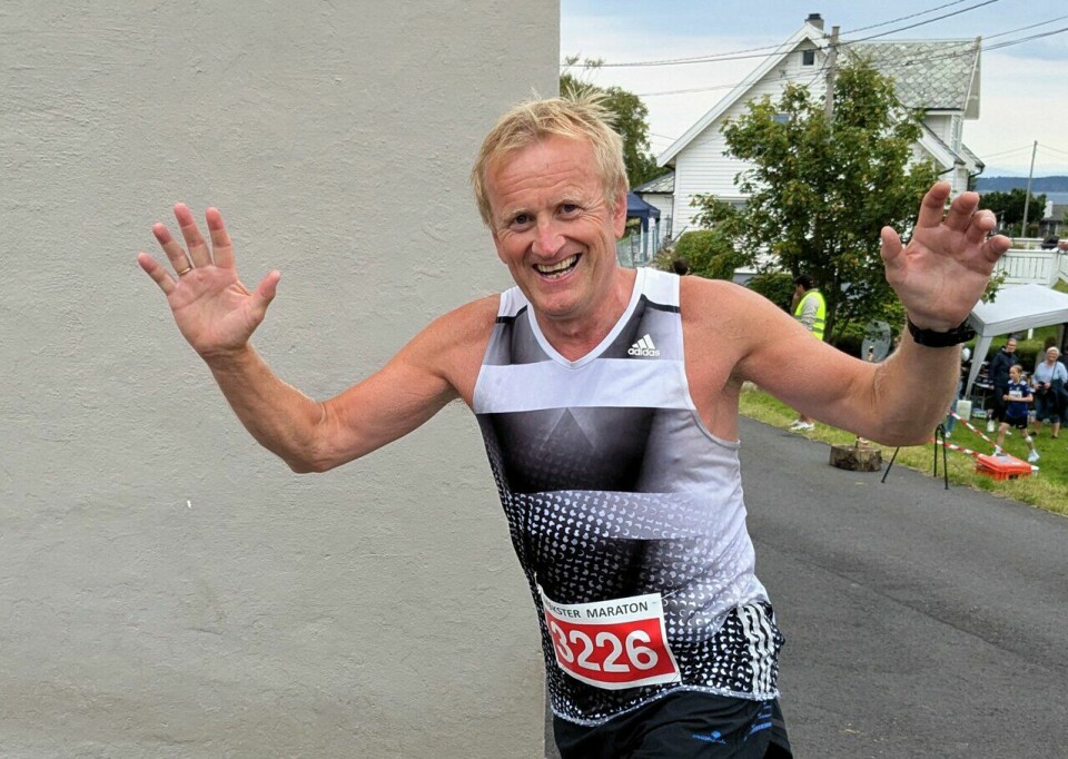God stemning under Møkster Maraton Geir Dybdahl løp maraton under Møkster Maraton 2024