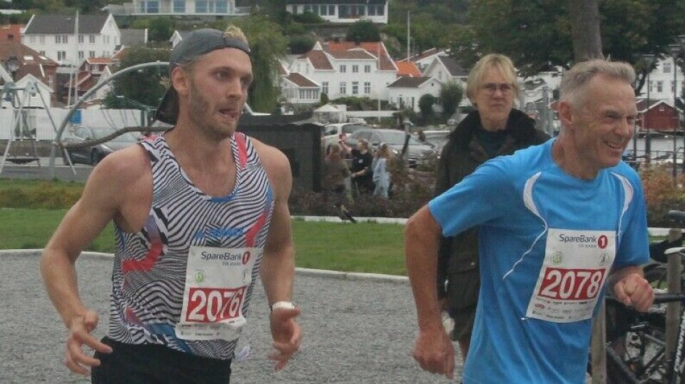307 løpere fullførte Grimstad maratons tre distanser IMG_4838EskildAasNr1maal.jpg