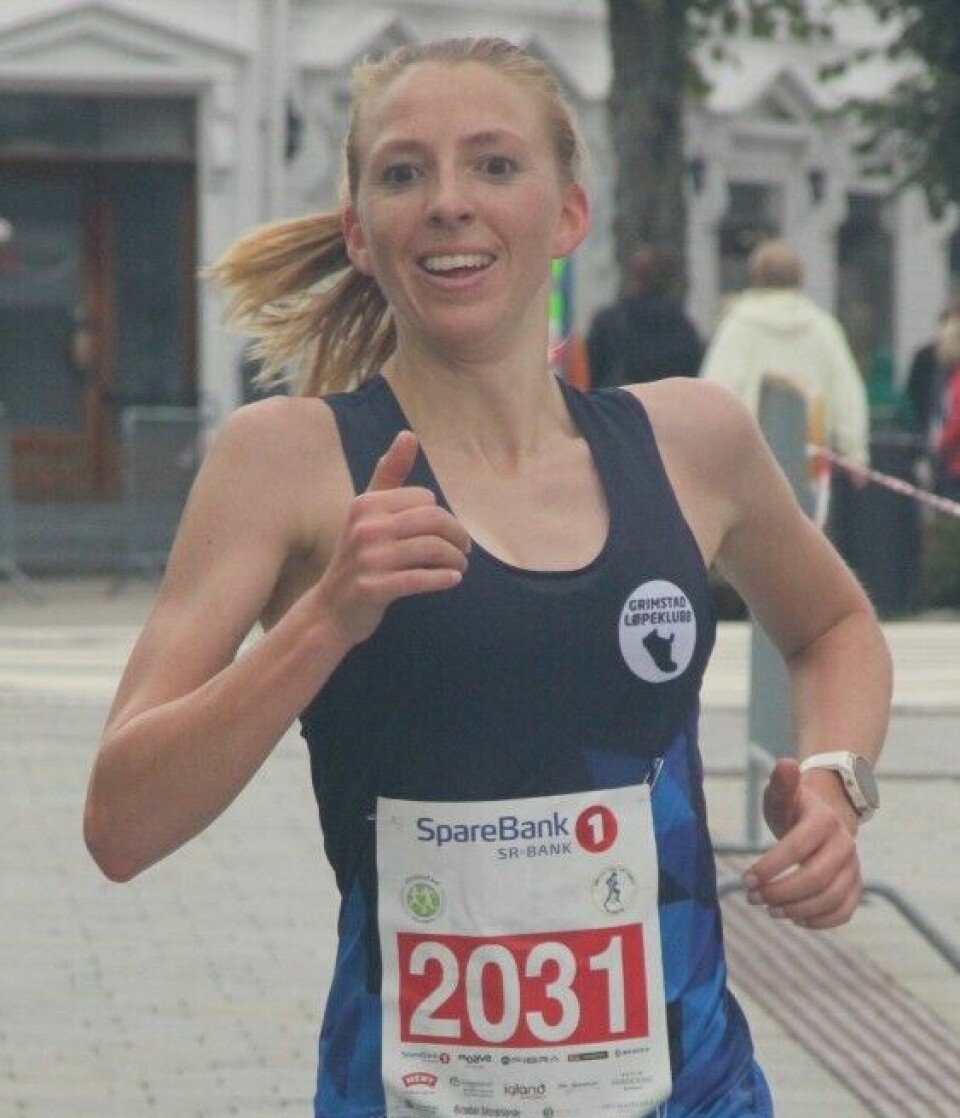 307 løpere fullførte Grimstad maratons tre distanser IMG_4857SiljeRoynstrandNr1.jpg