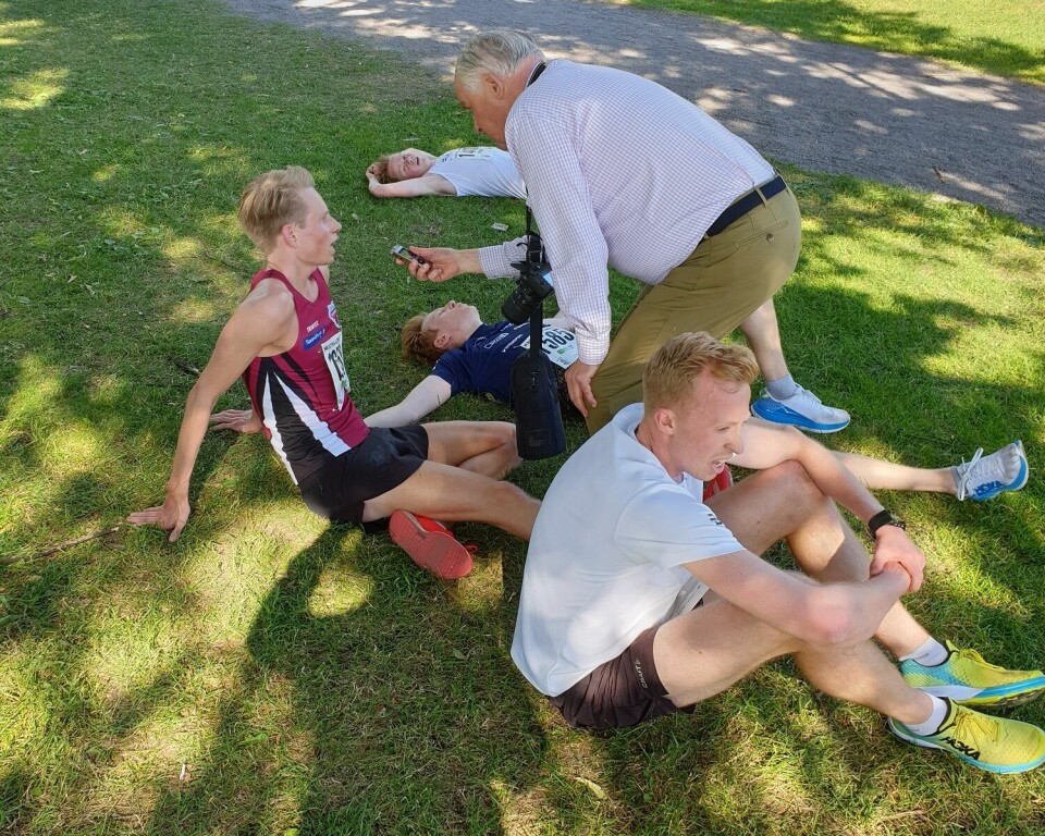 Seier og 2. plass til Eirik Mysen i Kristinaløpet Ole-Petter_Fjeld_intervjues_av-TB-arrfoto2019.jpg