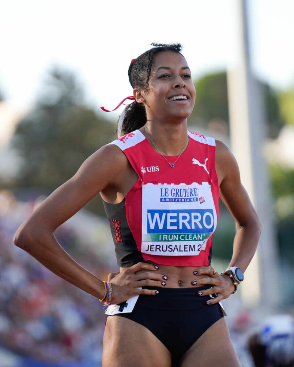 Malin Hoelsveen nær Norges første medalje i U20-EM Audrey Werro.jpg
