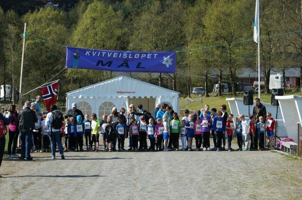 Populært Kvitveisløp i Langevåg Start_barn