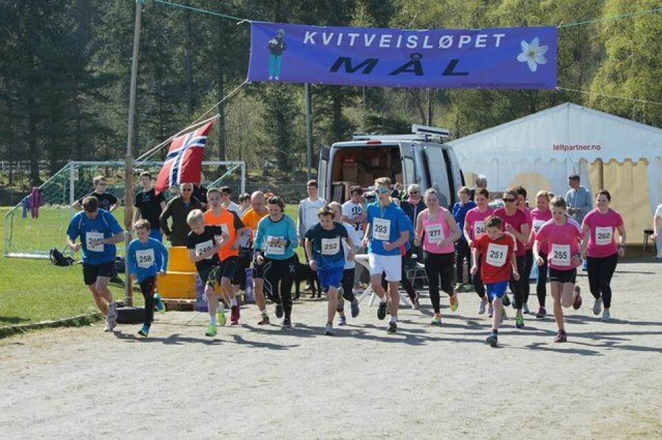 Populært Kvitveisløp i Langevåg Start_hovedloepet