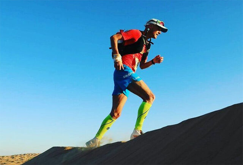 Oman Desert Marathon ble en flott og utfordrende opplevelse for Erik Bergersen. (Foto: arrangøren) Oman Desert Marathon ble en flott og utfordrende opplevelse for Erik Bergersen. (Foto: arrangøren)