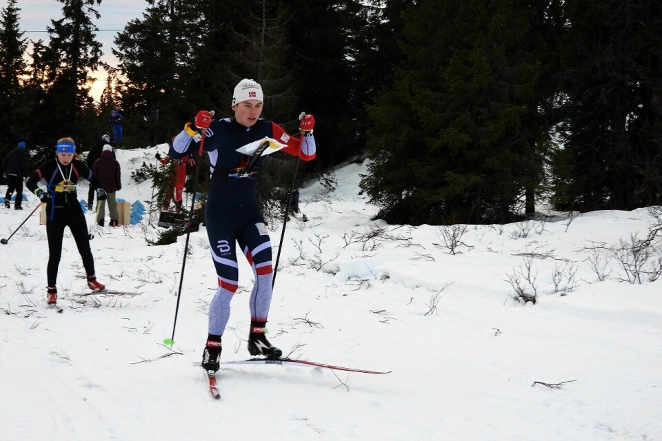 Jørgen Baklid og Judita Traubaite vant mellomdistansen i ski-O på Sjusjøen søndag Ole Gunnar Kleppa Madslien Lillehammer vant mellomdistansen i H17-20.jpg