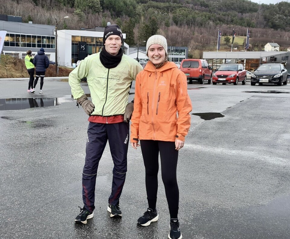 Bjorn Sether Wastvedt og Janne Elin Vatnaland vant 10 km i Ålesund 5km_Nedregaard_Bratvold