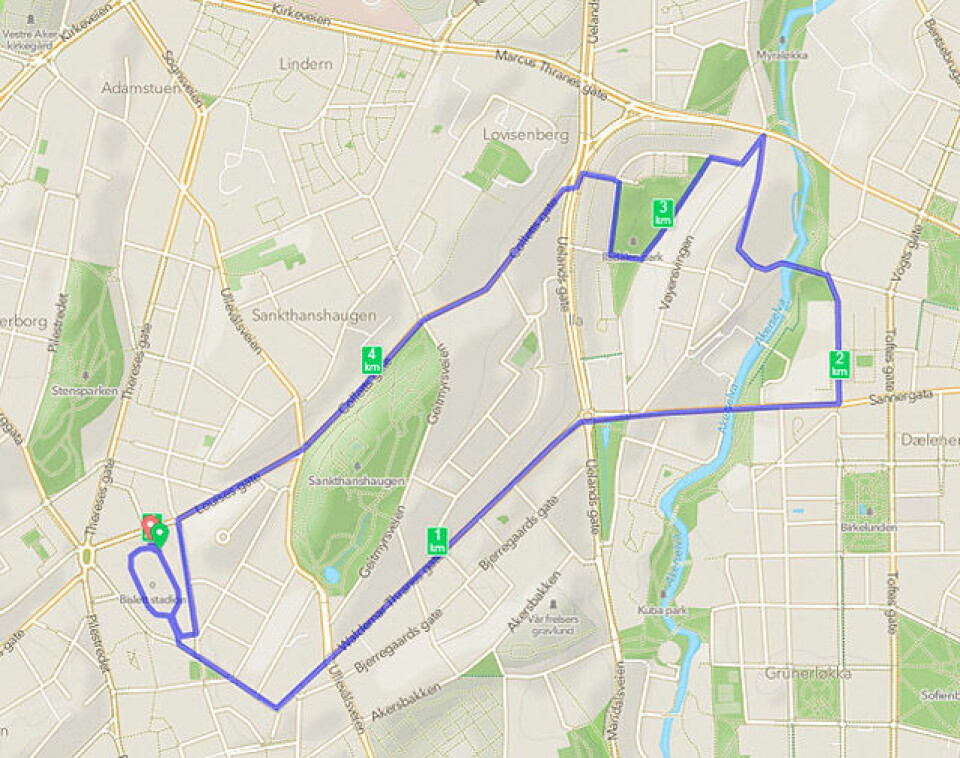 Pernille Karlsen Antonsen imponerte da 4973 løp KK-mila 5km_traseen.jpg