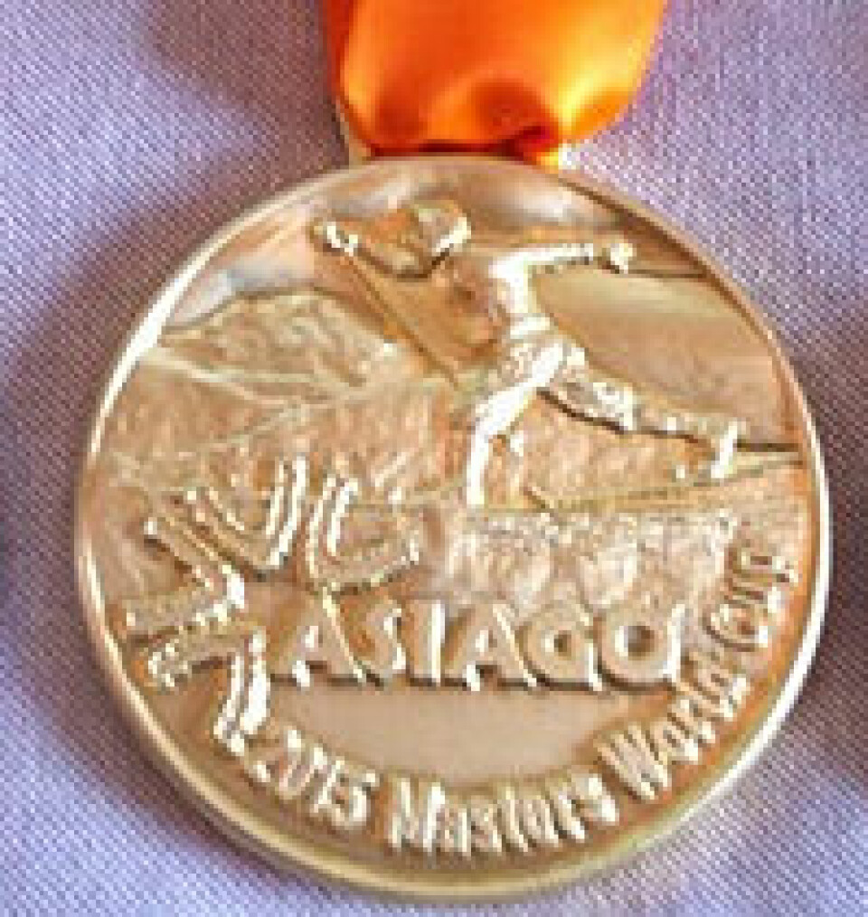 Et norsk stafett-gull i Asiago MWC-medaljer