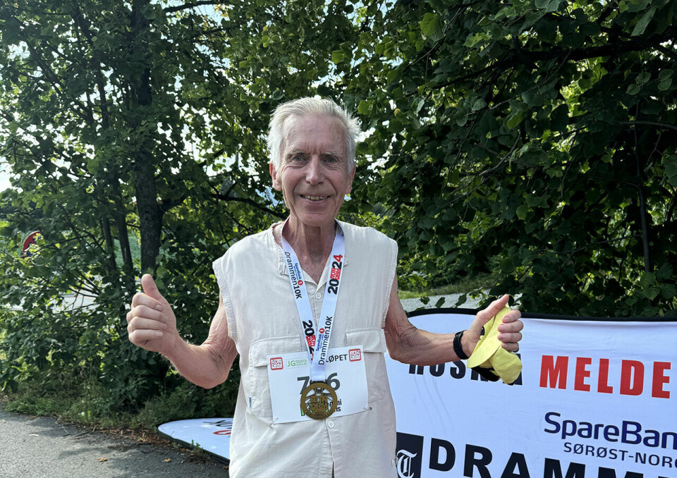 Med sin halvmaraton i Lierløpet forbedra Henrik Lund Raagaard den tre år gamle rekorden til Christian Børs Lind med tre og et halvt minutt. (Foto: Lierløpet) Henrik Lund Raagaaard