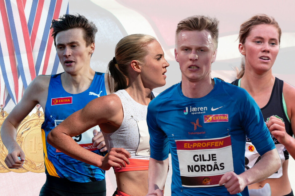 Det er klart for NM i friidrett og Kondis har tatt en kikk på de påmeldte deltakerne. (Fotomontasje: Tom-Arild Hansen) Det er klart for NM i friidrett og Kondis har tatt en kikk på de påmeldte deltakerne. (Fotomontasje: Tom-Arild Hansen)