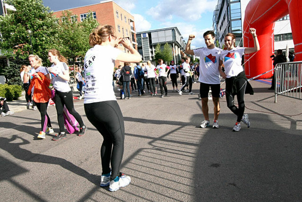 Mange løp Leap Oslo lørdag