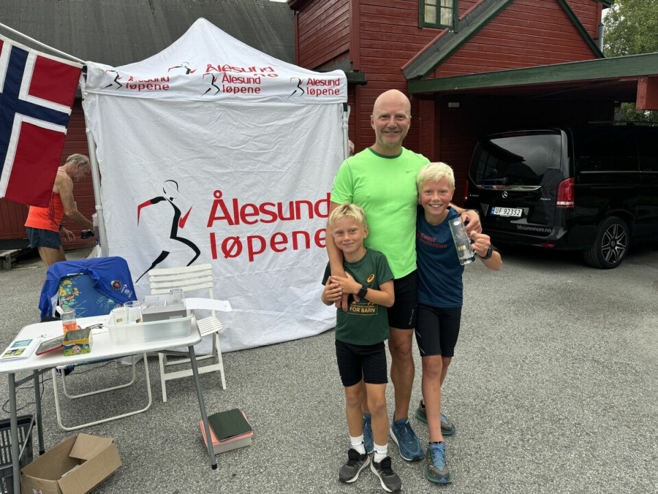 Njål Tyssing vant 10 km i Vasstrandmila i Ålesund 5km_Erik Davik_Nicolaysen