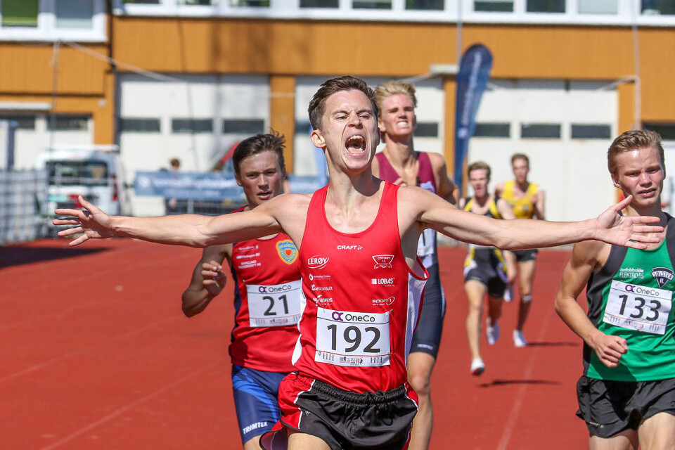 Magnus Gjerstad kan slippe jubelen løs når han går i mål foran Magnus Tuv Myhre og de andre favorittene. (Alle foto: Arne Dag Myking) Magnus Gjerstad kan slippe jubelen løs når han går i mål foran Magnus Tuv Myhre og de andre favorittene. (Alle foto: Arne Dag Myking)