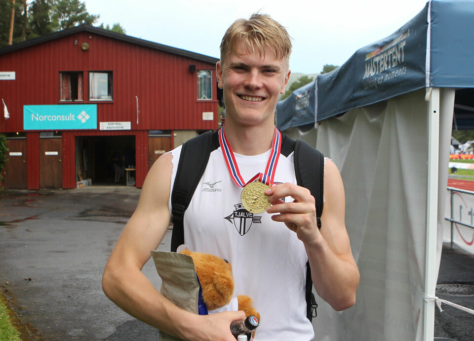 NM friidrett avsluttes i dag: Hvem vinner 1500 m og 10000 m? Tobias_Groenstad_gull_800m_oppstilt_A20G0887.JPG