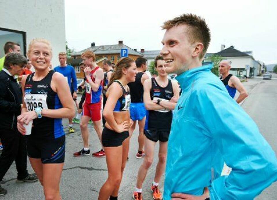Namsosløpet doblet deltakelsen. Sondre Moen godt fornøyd Vinnrne_Heidi_Hestmark_Sondre_Norstad_Moen_Foto_Bjoern_Tore_Ness.jpg
