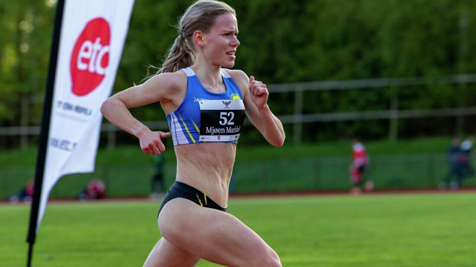 NM friidrett avsluttes i dag: Hvem vinner 1500 m og 10000 m? Per Halle Invitational - 3000m KS A-heat - Hanne Mjøen Maridal Strindheim Il (52)