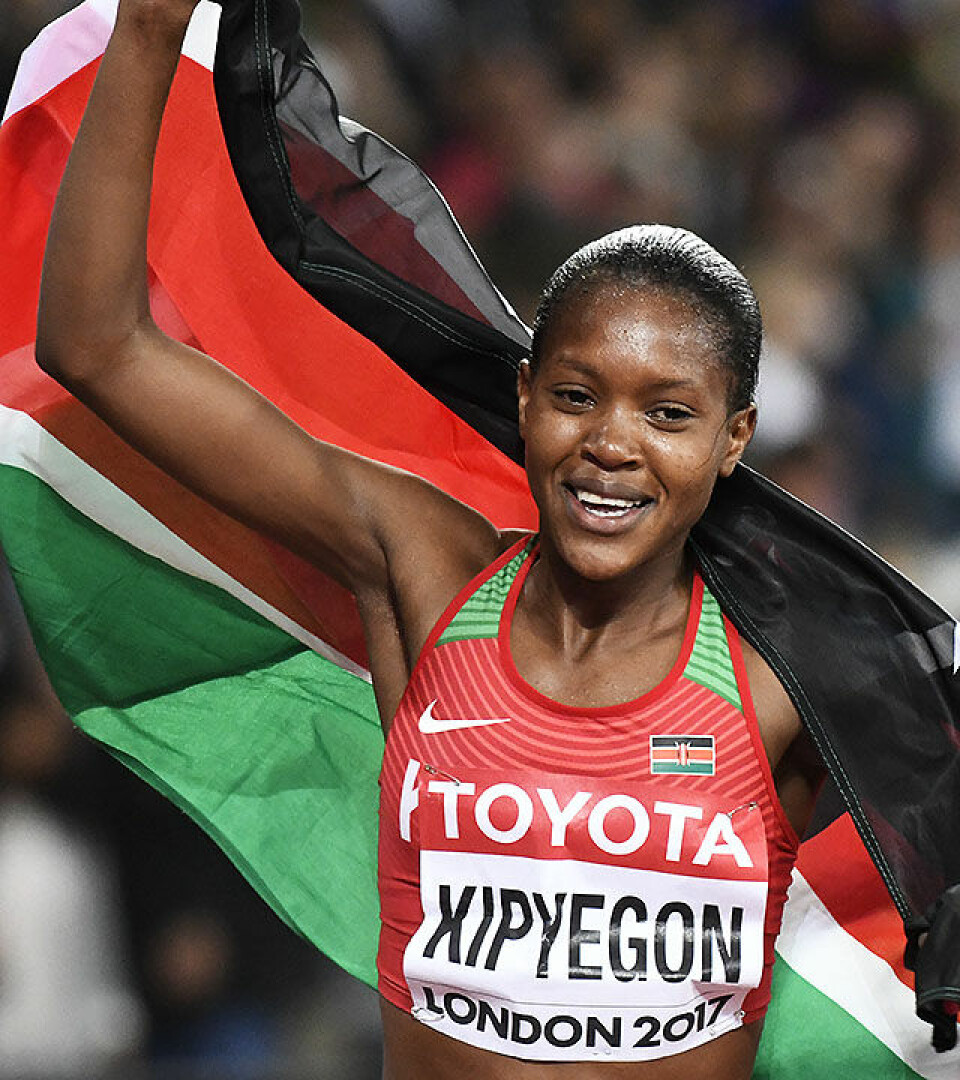 Hvilke sjanser har de norske løperne på 800 og 1500 m når Budapest-VM begynner på lørdag? 1500-kipyegon-flagg_50D2600.jpg