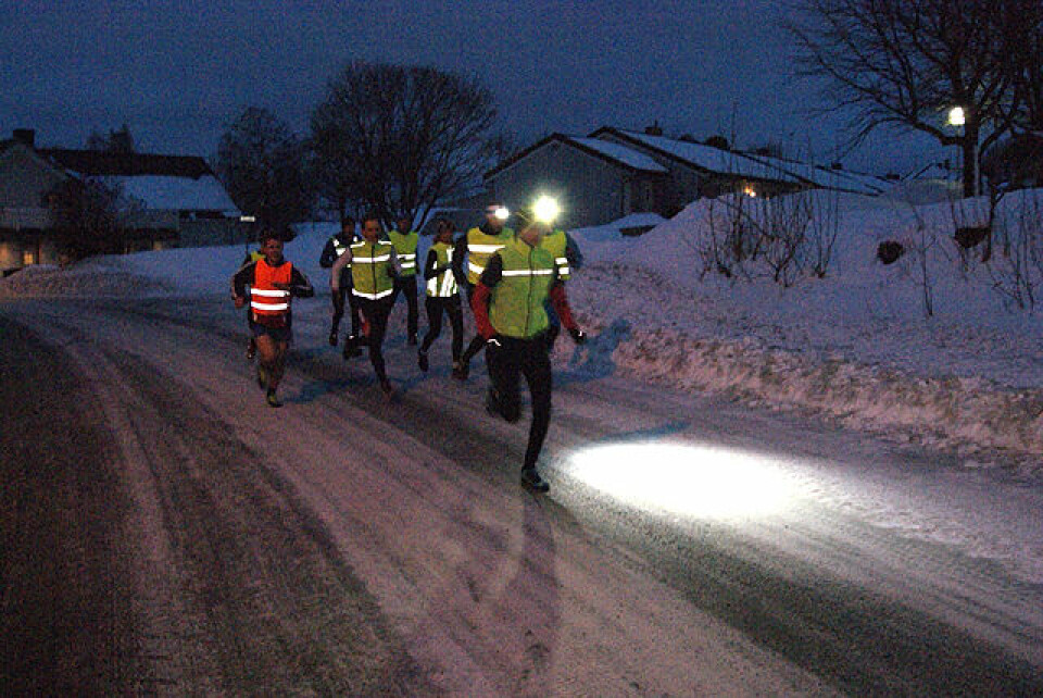 Fra starten i Kaashagrunden i mars i år. (Foto: Stien Arne Negård) d)