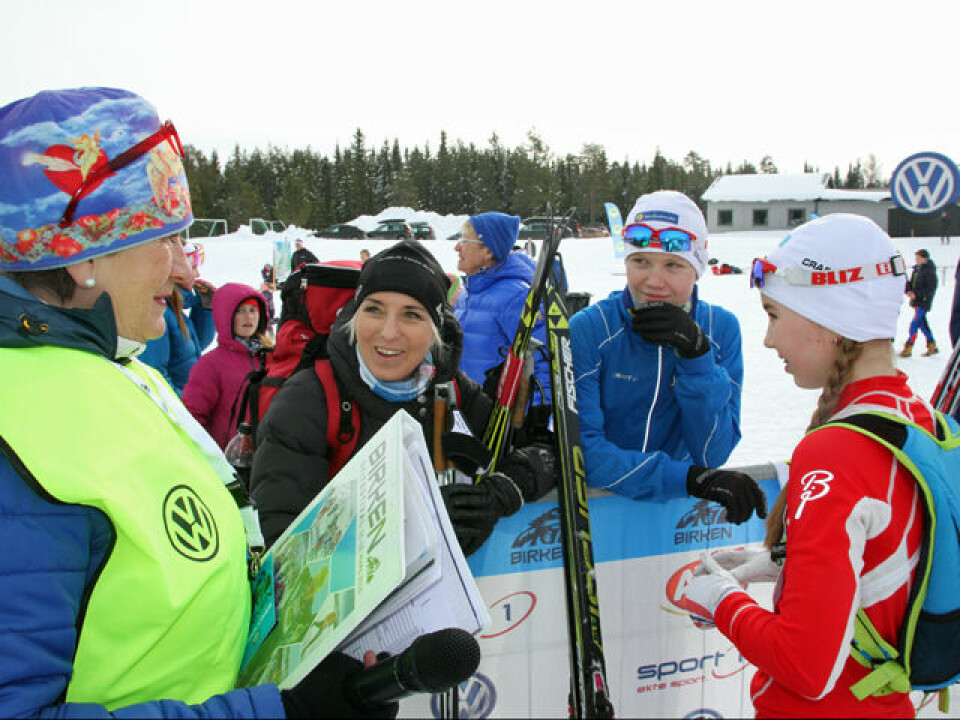 Rekord i UngdomsBirken - 2452 i mål på Birkebeineren skistadion UBirk-111_fam_Kirkeberg_Moerk.jpg