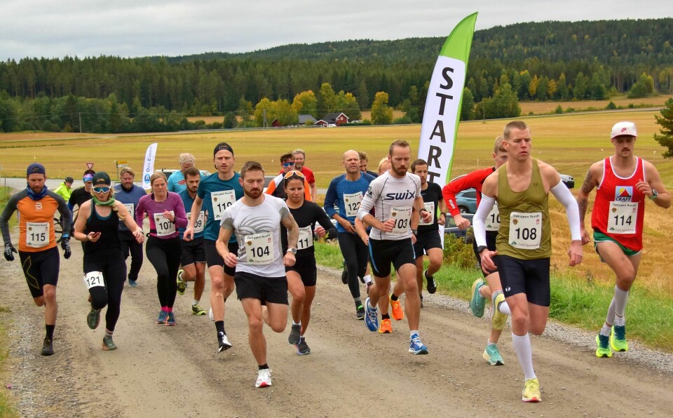 Fra fellesstarten i fjorårets løp. (Per Kr. Johansen) Fra fellesstarten i fjorårets løp. (Per Kr. Johansen)