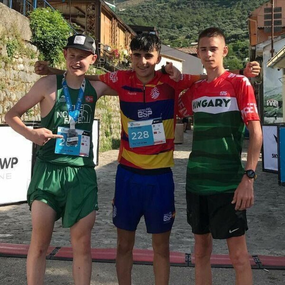 Flere norske medaljer i ungdoms-VM i Skyrace Isak-Droepping.jpg