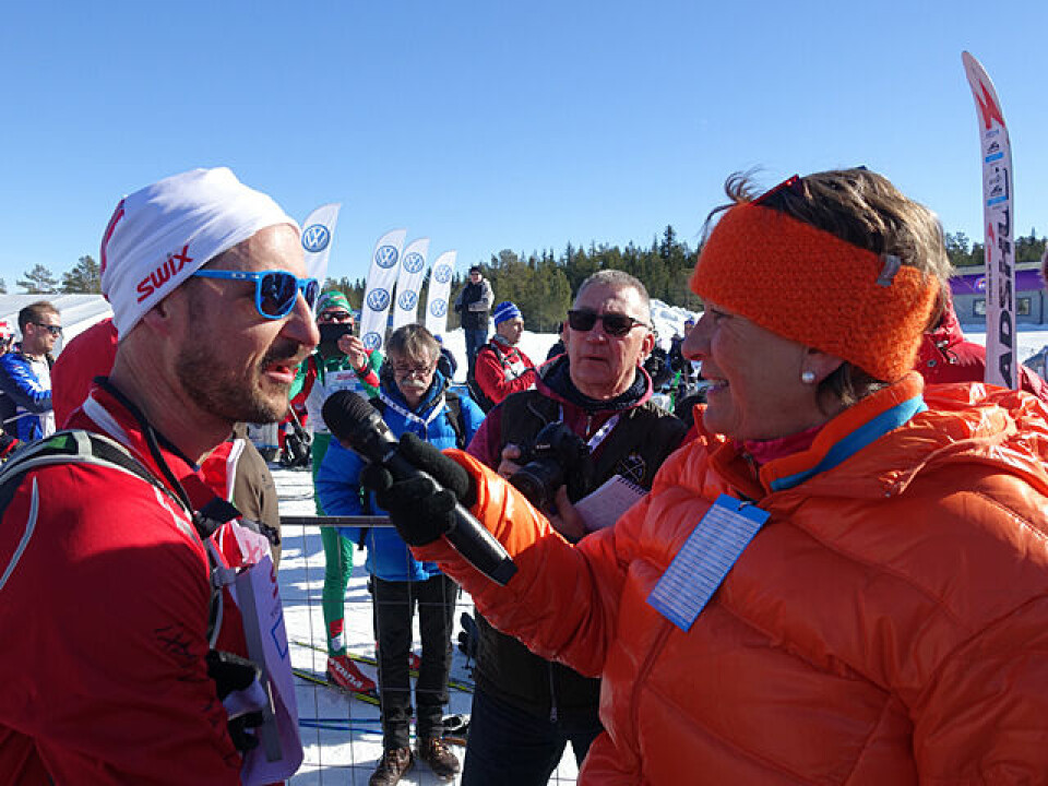 Kronprins Haakon var raskere enn sin danske kollega, Kronprins Frederik, også i år . Kronprins Haakon var raskere enn sin danske kollega, Kronprins Frederik, også i år .