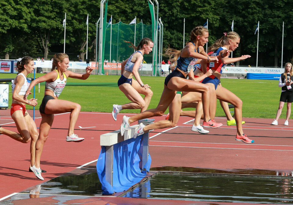 To norske jenter videre til finalen på 3000 m hinder i U23-EM Vanngrav3_Engesaeth_i_tet_AZ3T5391.jpg