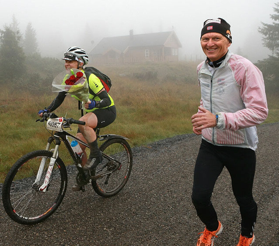 1444 innviet den nye løypa for Birkebeinerrittet i FredagsBirken Blomsterbukett_Tallhaug_Lars_Sylvi_FredagsBirk_AZ3T9782.jpg