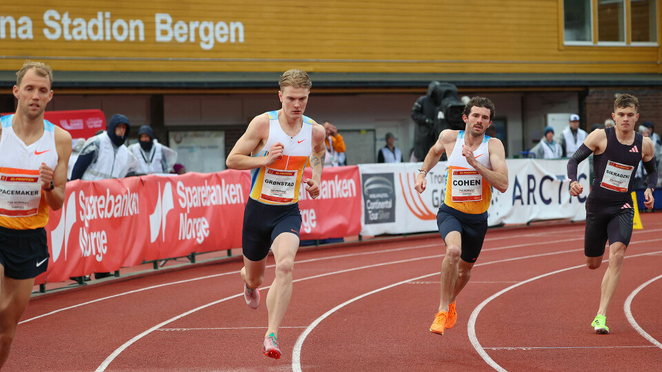 Tobias Grønstad kom greit ut, men mente at han løp sitt dårligste løp noensinne. (Alle foto: Arne Dag Myking) Trond Mohn Games