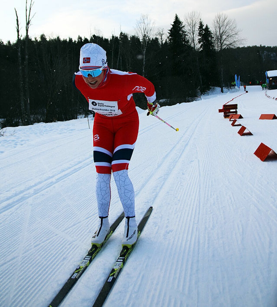Østmarksrunden åpnet turrennsesongen i Oslo 30km_Mari_Eide_vinner_IMG_2526.jpg