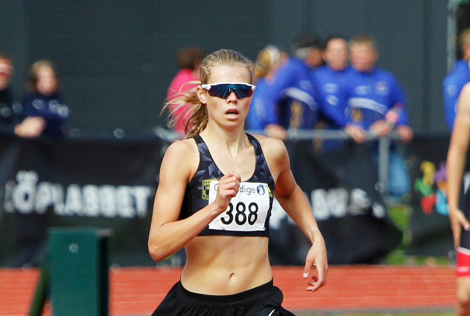 Malin Hoelsveen på vei inn til UM-gull på 800 m. (Foto: Vestpress) Malin Hoelsveen på vei inn til UM-gull på 800 m. (Foto: Vestpress)