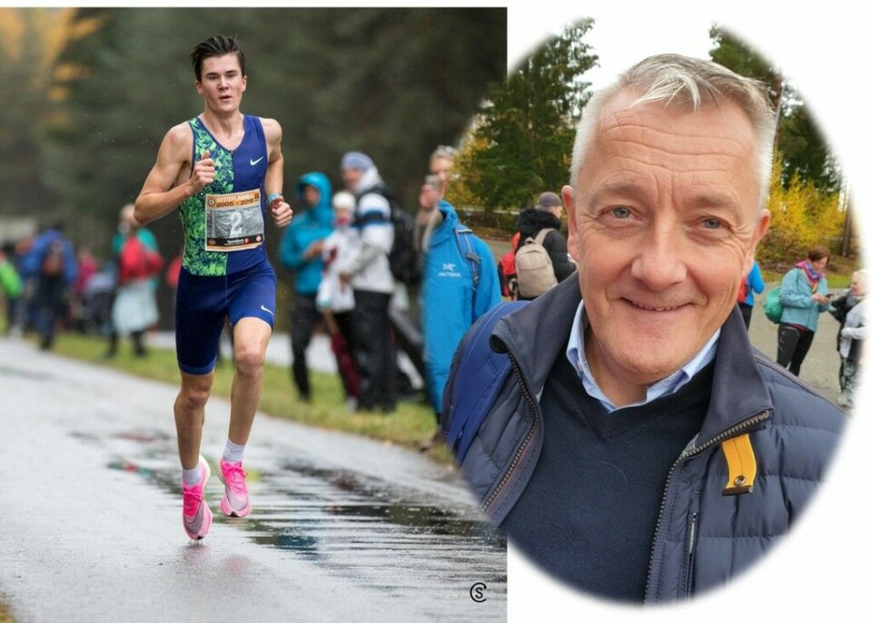 Gjert Ingebrigtsen mener Jakob kunne løpt enda raskere.(Foto: Sylvain Cavatz og Runar Gilberg) Gjert Ingebrigtsen mener Jakob kunne løpt enda raskere.(Foto: Sylvain Cavatz og Runar Gilberg)