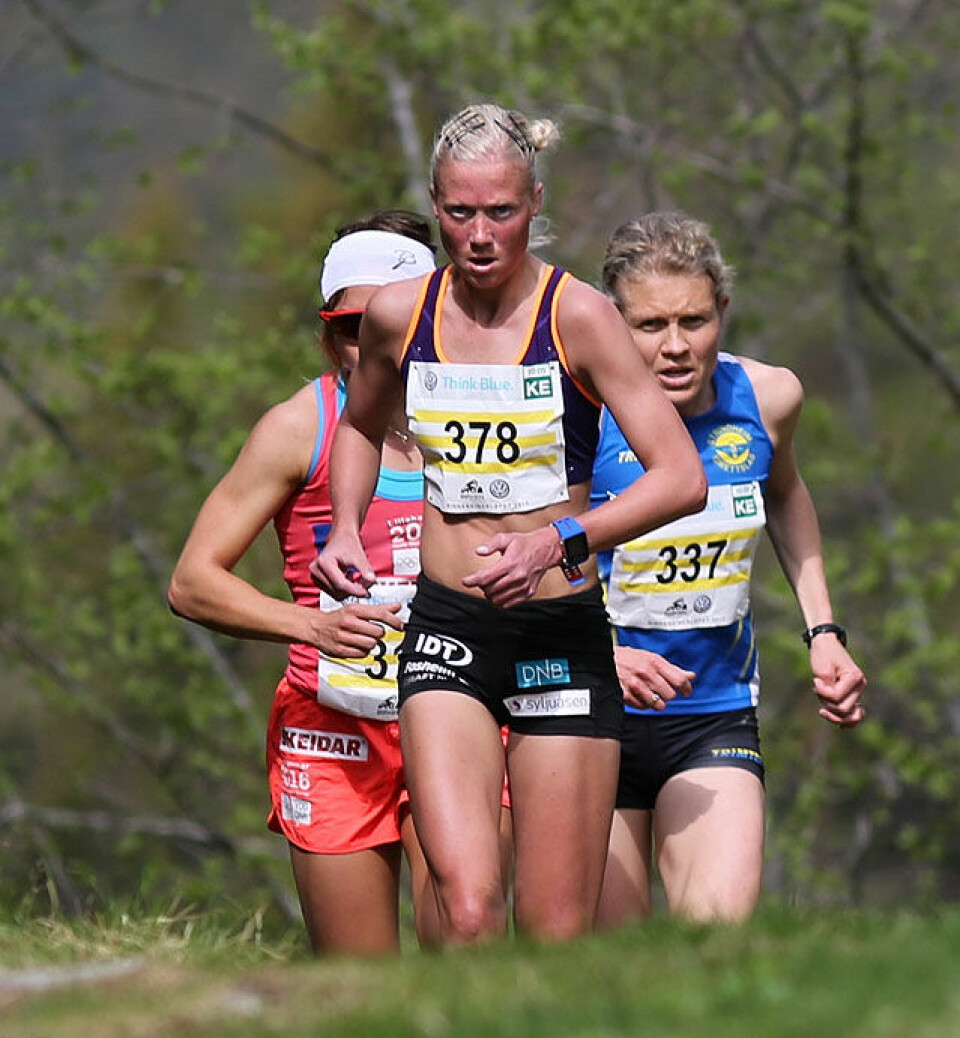 Veronika Blom vant Birkebeinerløpet for fjerde gang på rad Loepet_tet2_3damer_3km_Foto_Geir_Olsen.jpg