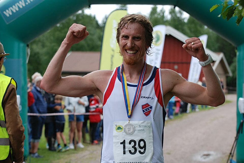 Pål Oraug, Varteig vinner Unionsmaraton 2016 på 2.45.36, en sterk tid i den krevende løypa. Pål Oraug, Varteig vinner Unionsmaraton 2016 på 2.45.36, en sterk tid i den krevende løypa.