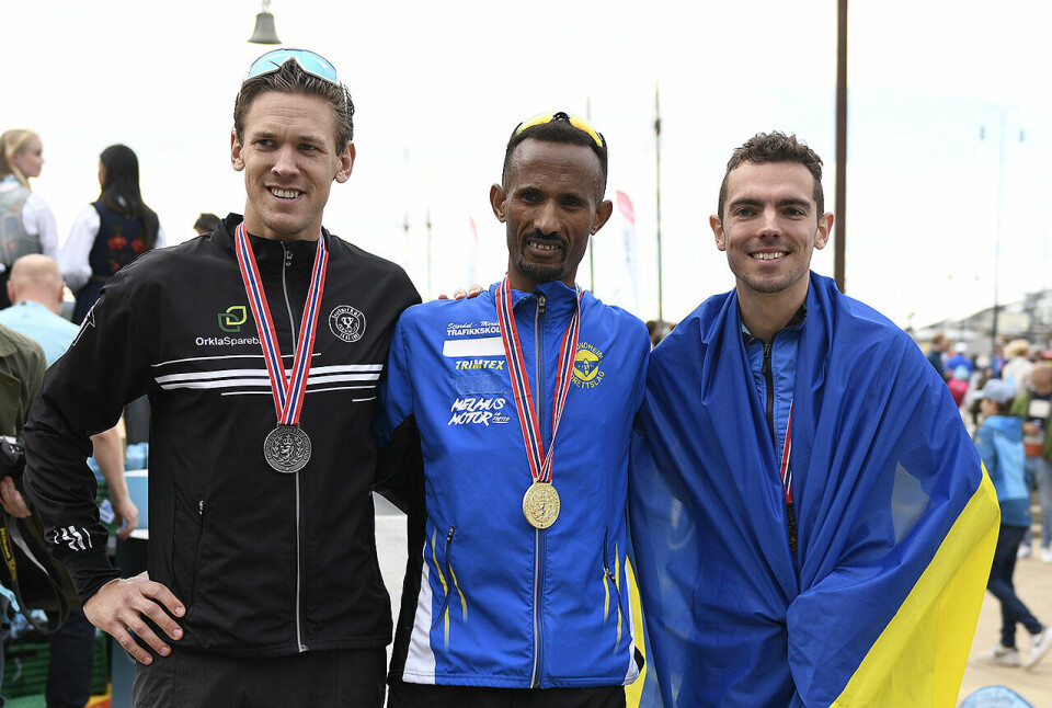 Annie Bersagel og Ebrahim Abdulaziz tok NM-gull i Oslo Maraton 50D3993-NM-menn-pall.jpg